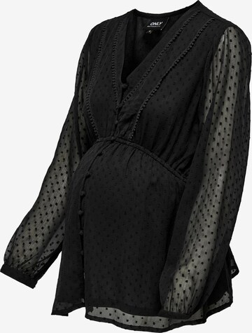 Only Maternity Bluse 'Bettina' in Schwarz: predná strana