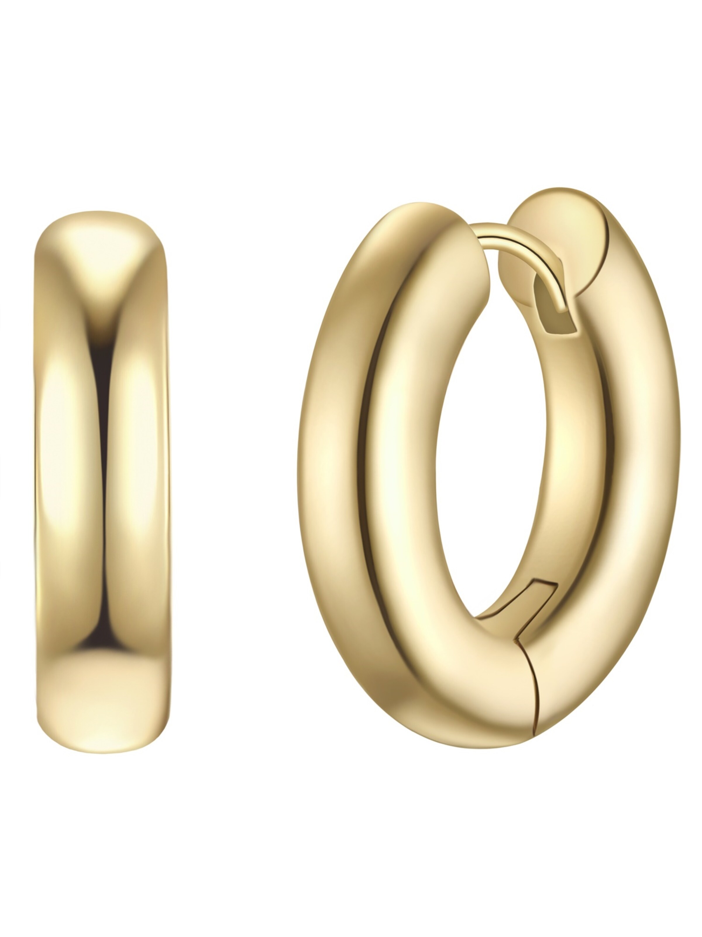 Yokoamii Earrings in Gold: front