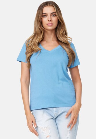 Cotton Candy T-Shirt 'Belisa' in Blau: predná strana