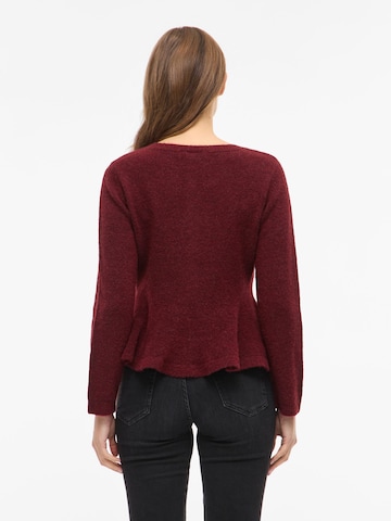 VILA Knit cardigan 'VILUNA' in Red