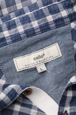 CELIO Button Up Shirt in L in Blue