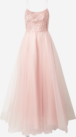 Robe de soirée Laona en rose : devant