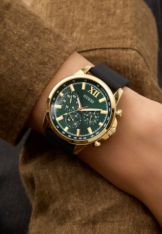 Montre à affichage analogique 'Walker' GUESS en vert