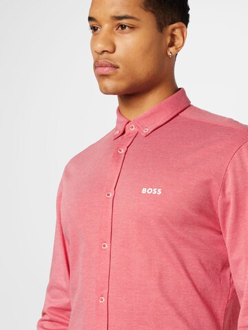BOSS Slim fit Overhemd 'BIADO' in Rood
