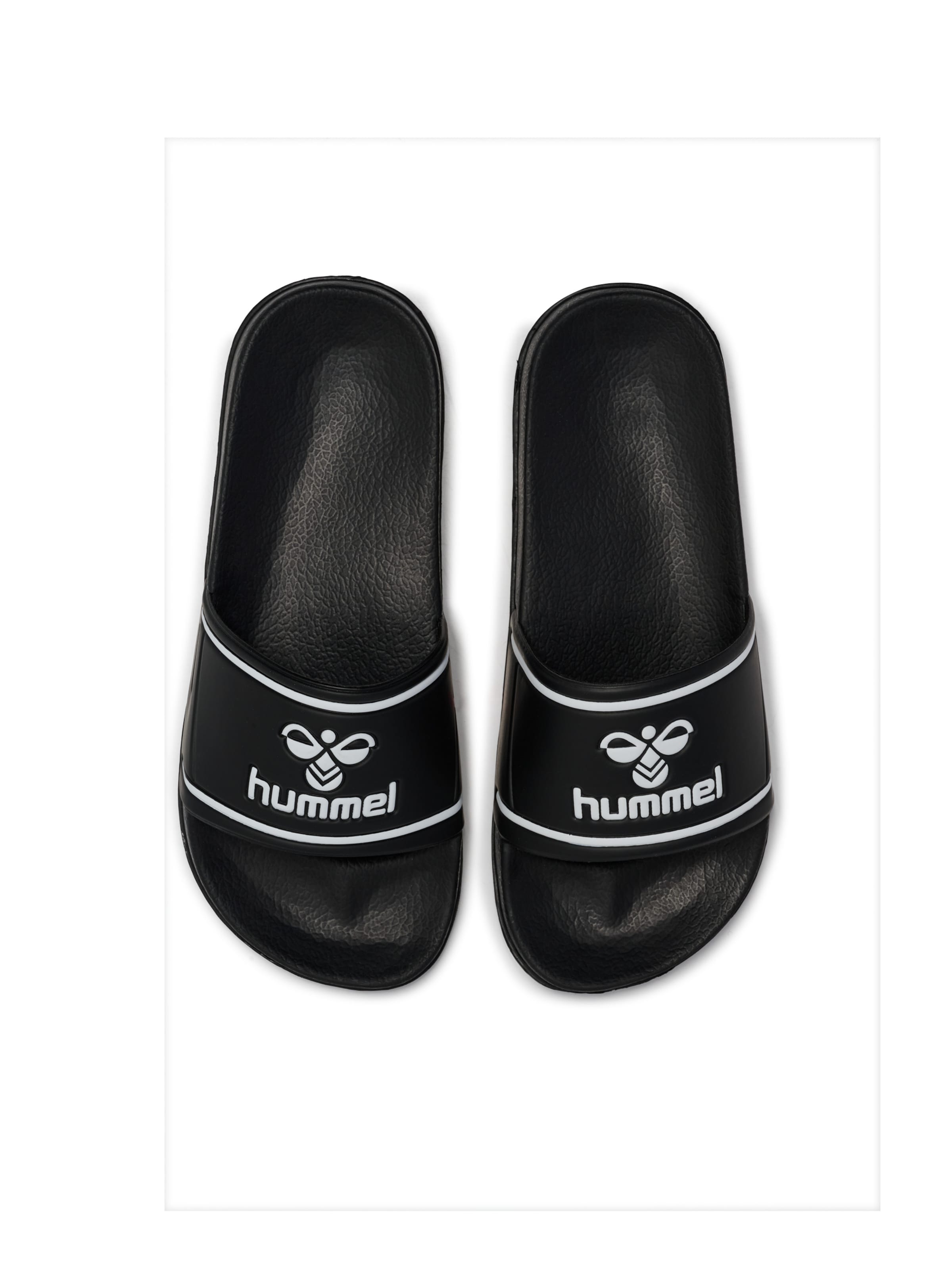 Hummel Slipper in Schwarz: Vorderseite