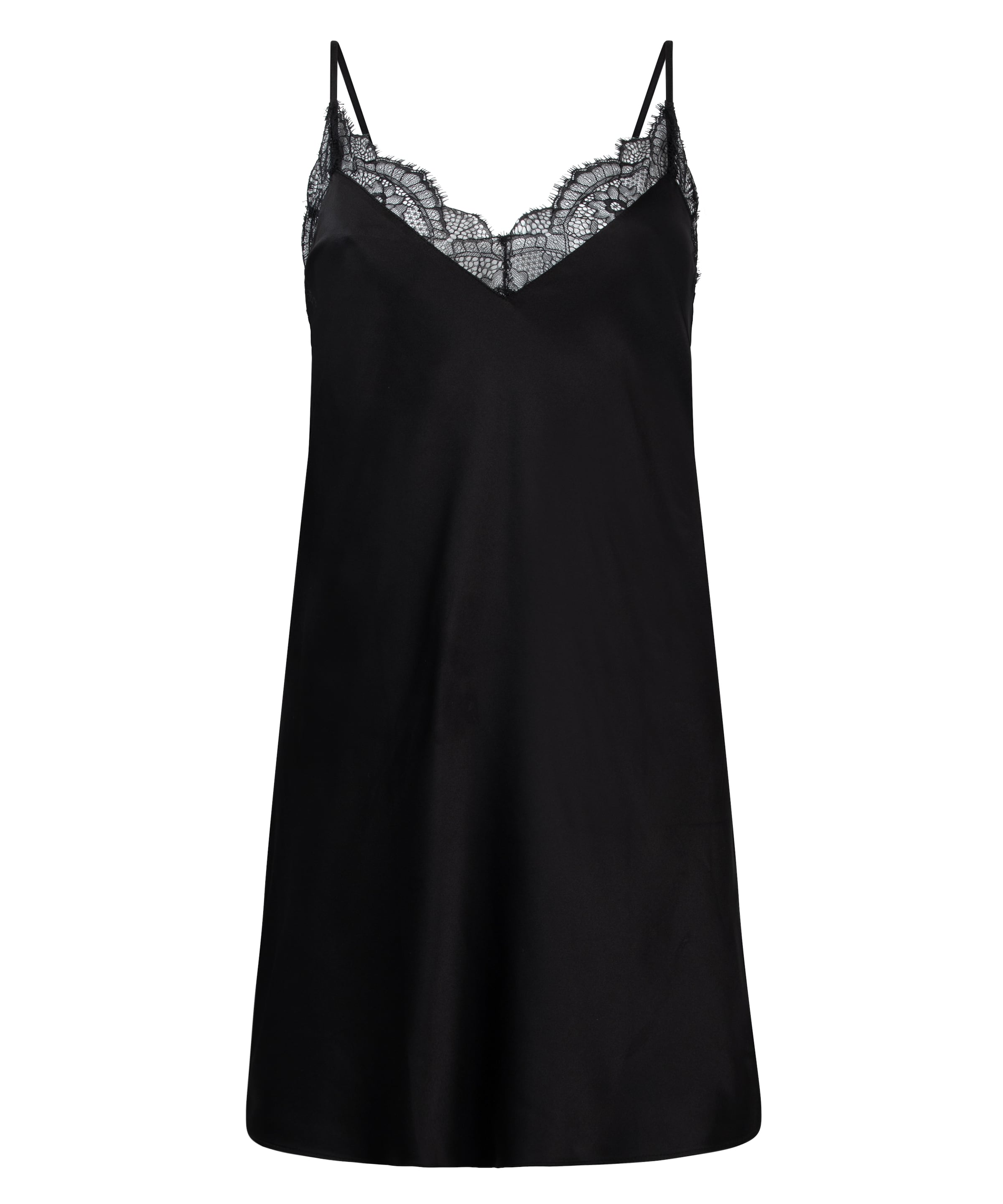 Hunkemöller Negližee, värv must: eest vaates