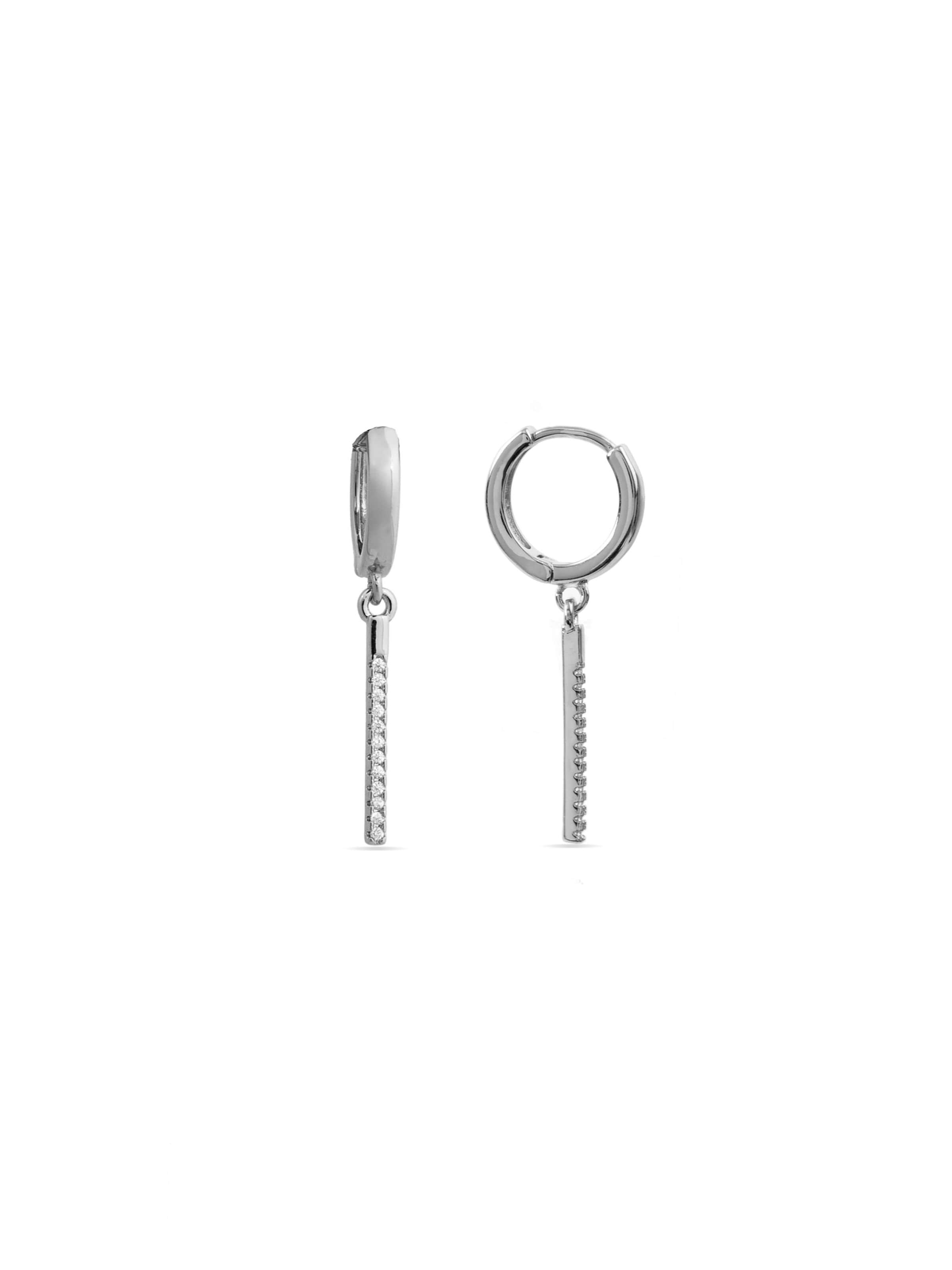 LUXBYLUX Earrings in Silver: front