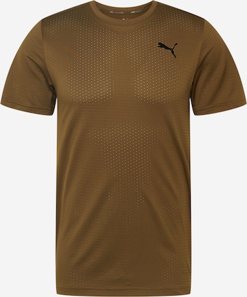 PUMA - Camiseta funcional 'Fav Blaster' en marrón: frente