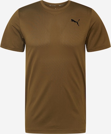 PUMA Performance shirt 'Fav Blaster' in Brown: front