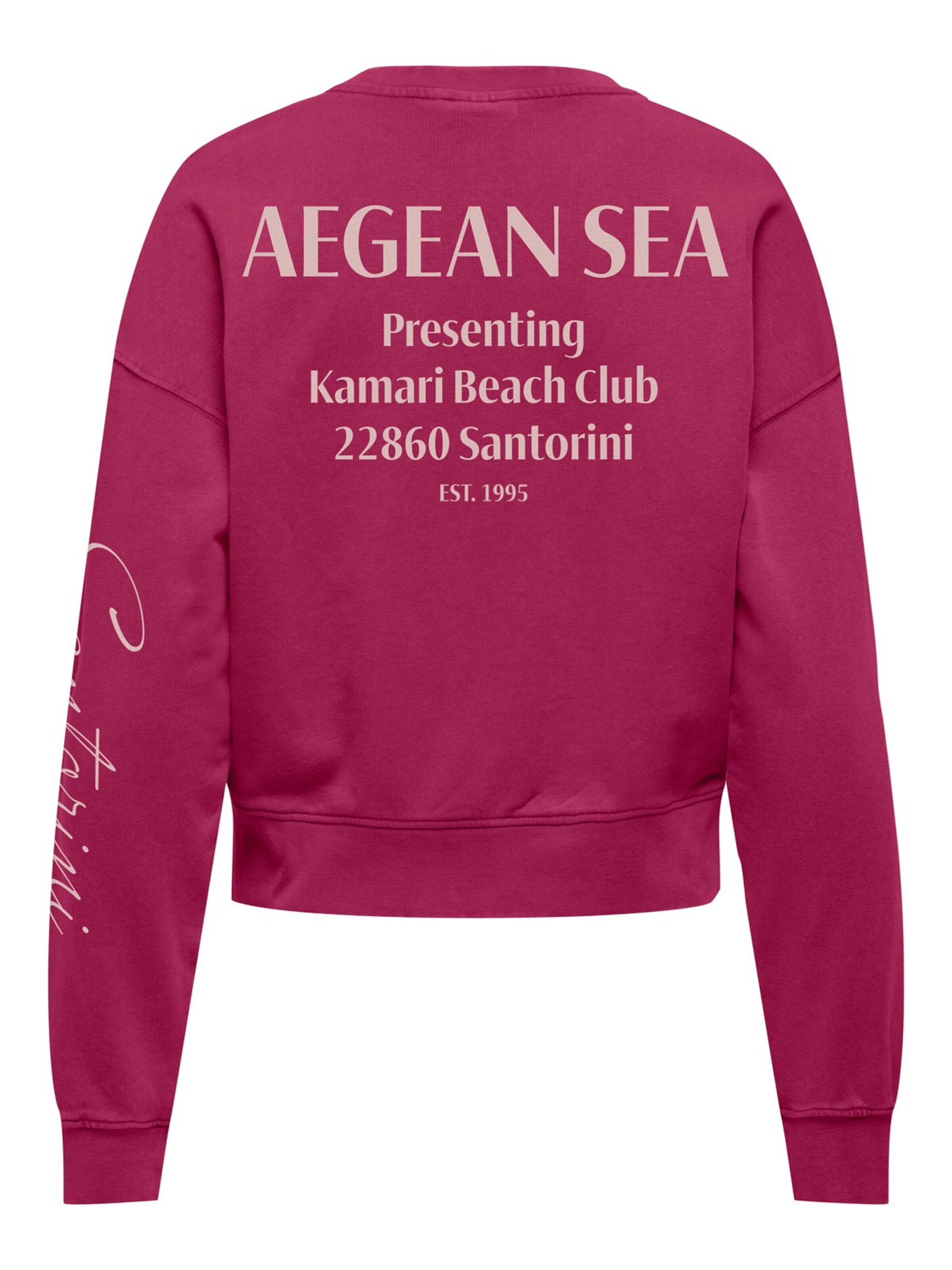 ONLY Sweatshirt 'Tabba' in Roze
