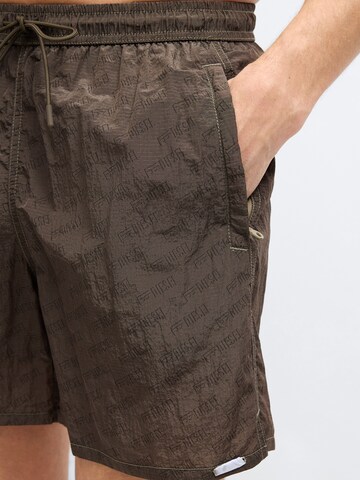 DIESEL Badshorts 'SPORT-41-UTLT' i brun
