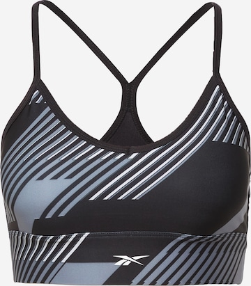 Reebok Bustier Biustonosz sportowy w kolorze czarny: przód