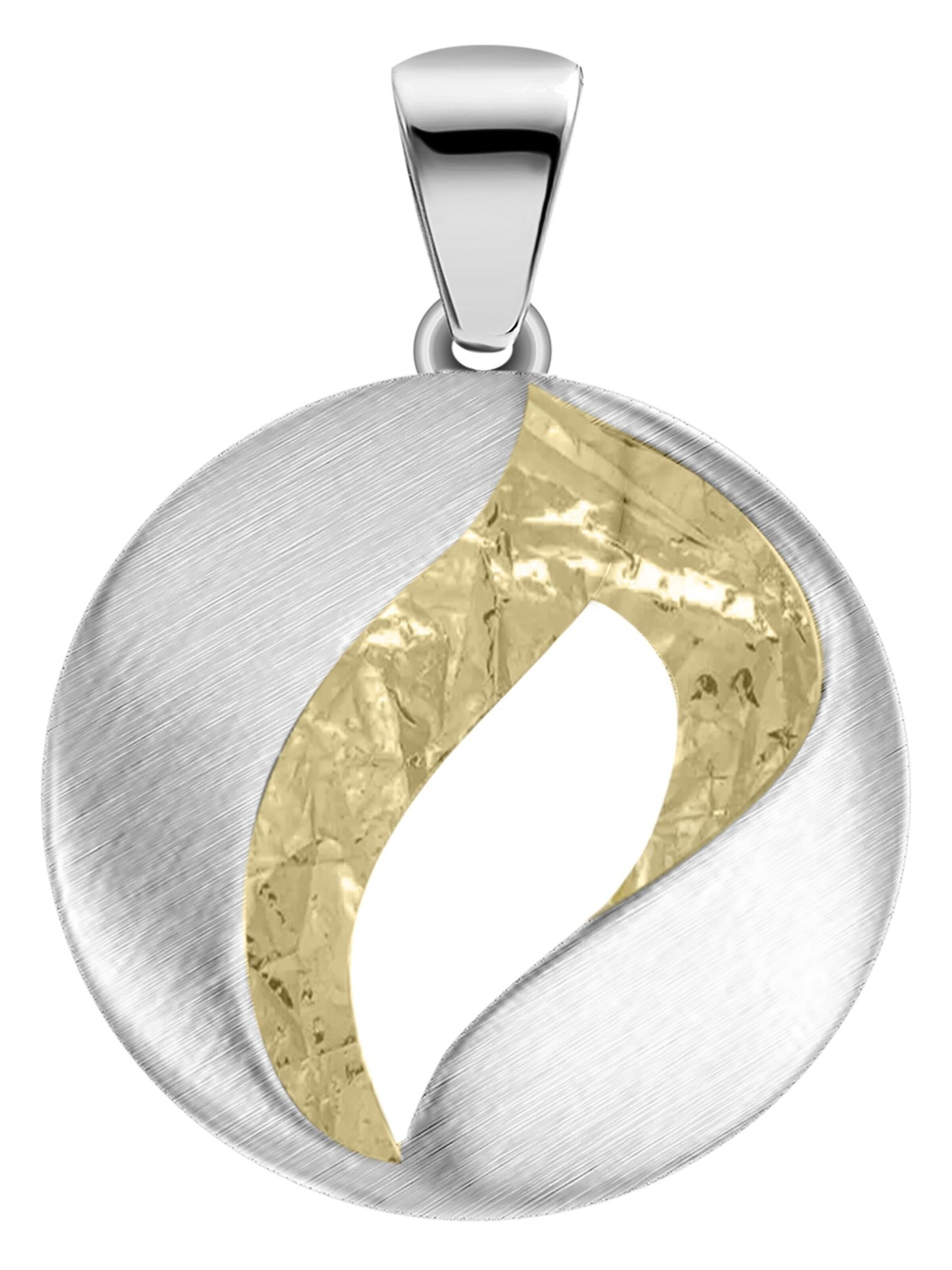 Akzent Anhänger '"Akina" aus 925 Sterlingsilber, rhodiniert, langlebig'‌‌‌‌‌‌‌‌‌ in Mischfarben: Vorderseite