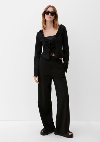 QS Knit cardigan in Black