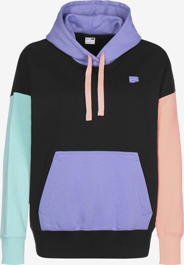 PUMA Hoodie in türkis / lila / rosa / schwarz, Produktansicht