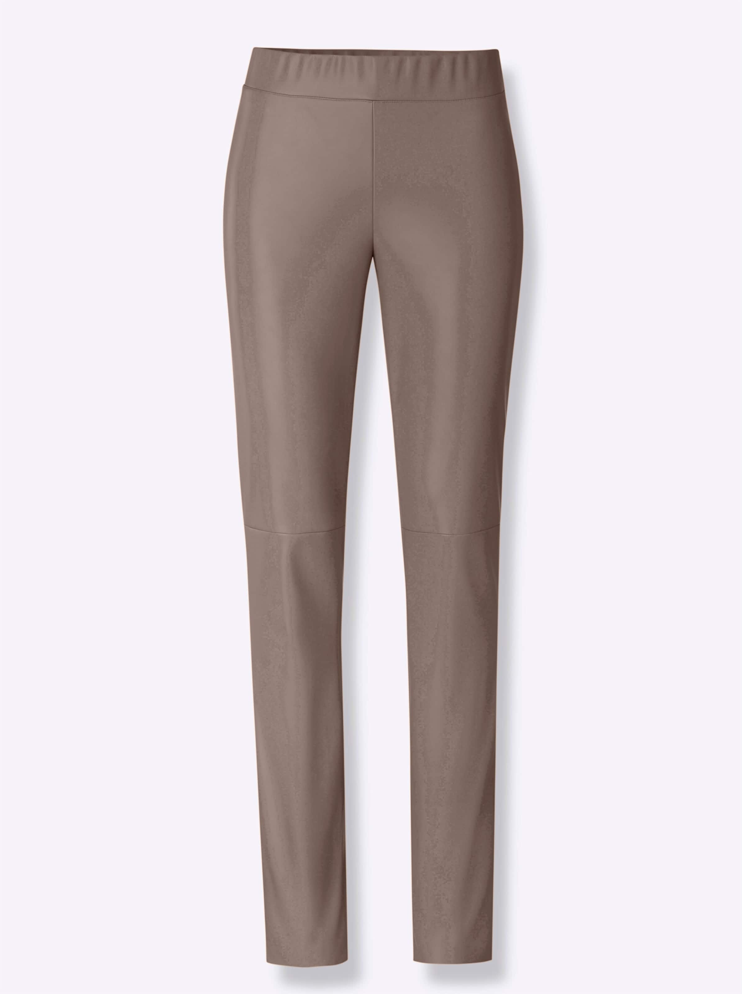 heine Skinny Trousers in Brown: front