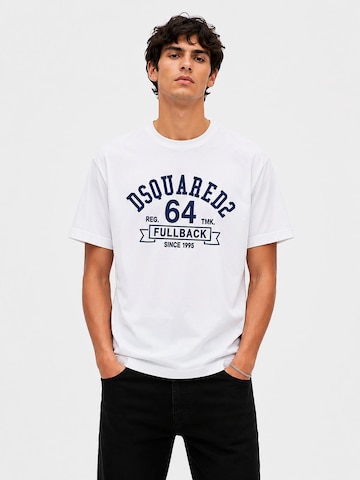 T-Shirt DS2 en blanc : devant