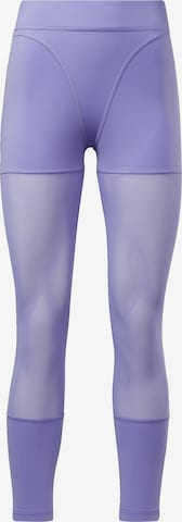 Skinny Leggings 'Cardi B ' Reebok en violet : devant