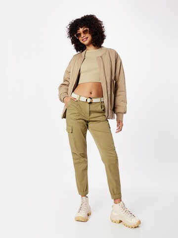 MORE & MORE Tapered Cargo trousers in Green