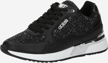 Sneaker bassa 'MOXEA10' di GUESS in nero: frontale