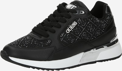 GUESS Låg sneaker 'MOXEA10' i svart / silver, Produktvy