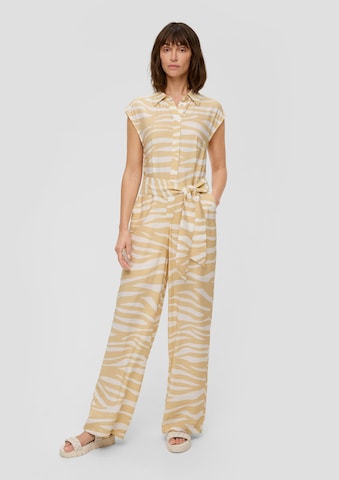 Tuta jumpsuit di s.Oliver in beige: frontale