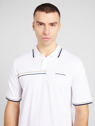 JACK & JONES Poloshirt 'PARKER' in Weiß