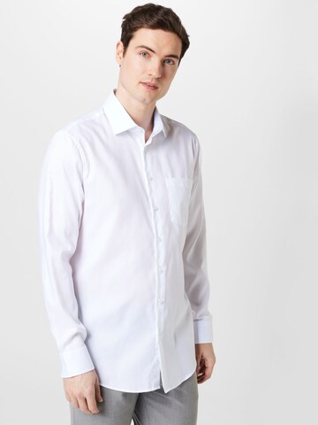 SEIDENSTICKER Klasický střih Společenská košile – bílá: přední strana