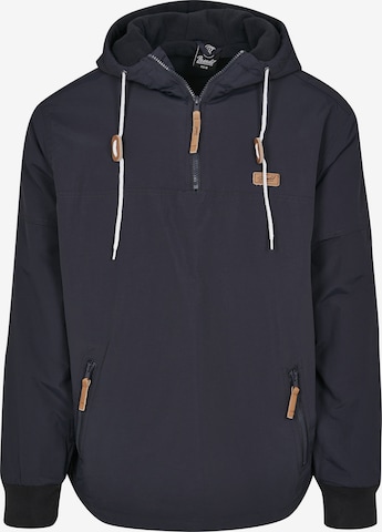 Brandit Between-season jacket 'Luke' in Blue: front