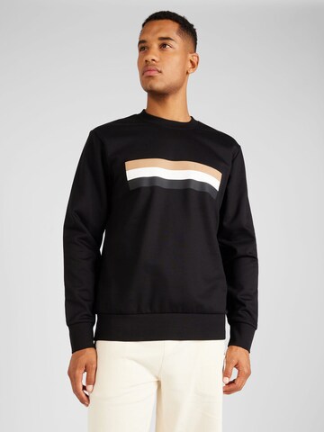 BOSS Sweatshirt 'Soleri 06' in Black: front