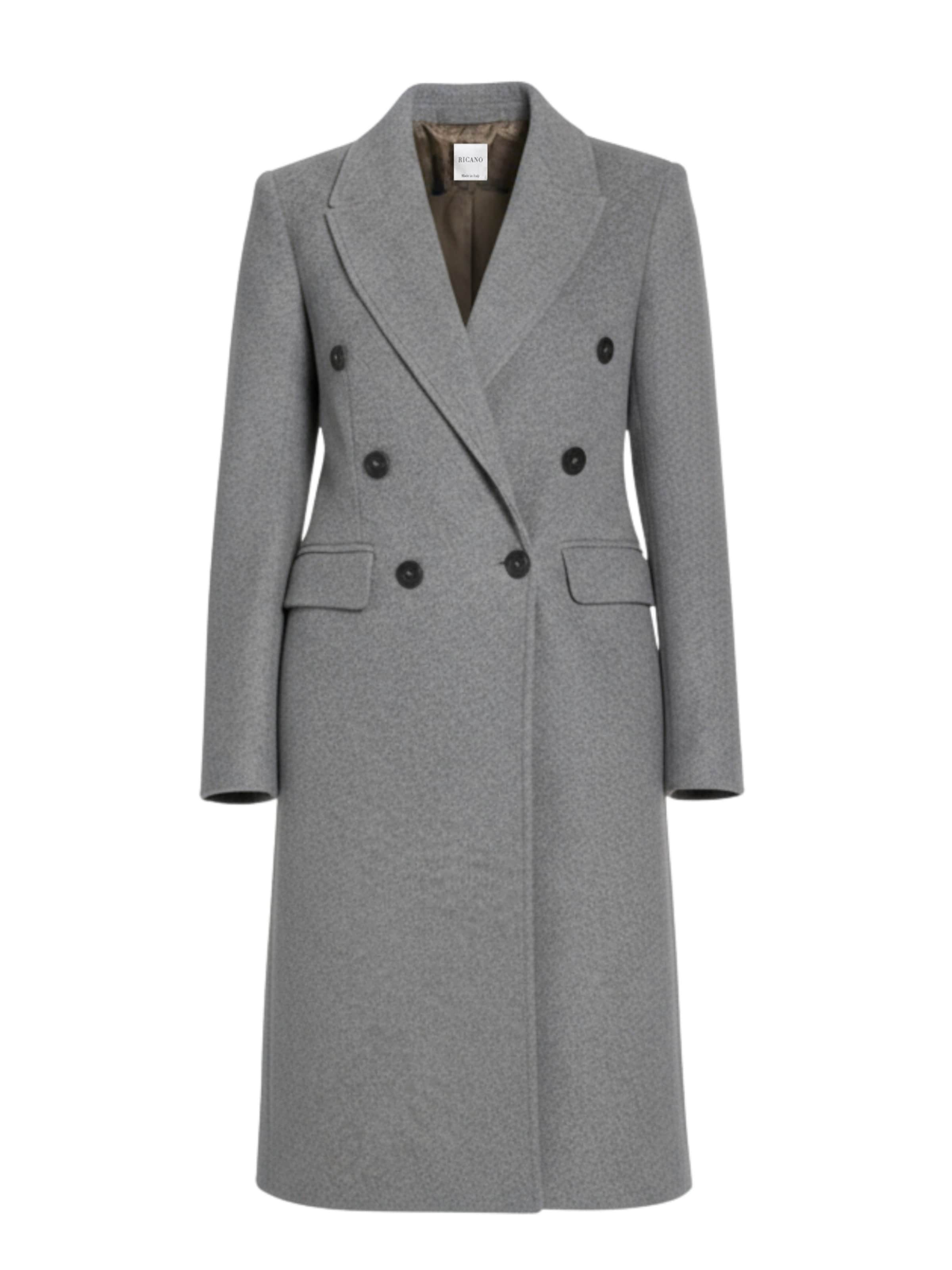 RICANO Between-Seasons Coat in Grey: front