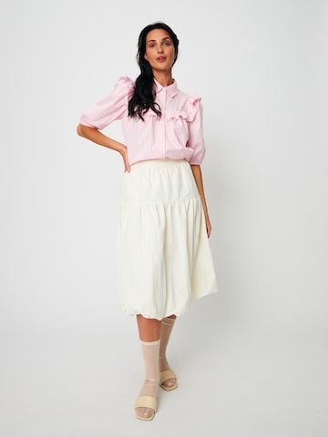 Jupe ' Flycras ' Crās en blanc