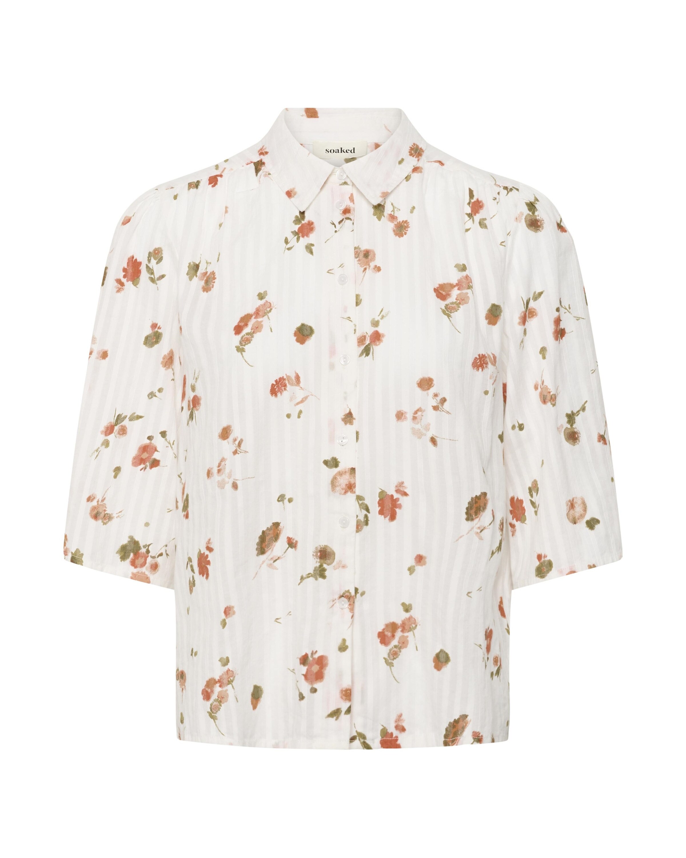 SOAKED IN LUXURY Bluse 'Bianca' i hvid: forside