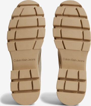 smėlio Calvin Klein Jeans Suvarstomieji kulkšnis dengiantys batai