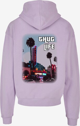 Merchcode Sweatshirt 'Grand Thug Life' in Lila
