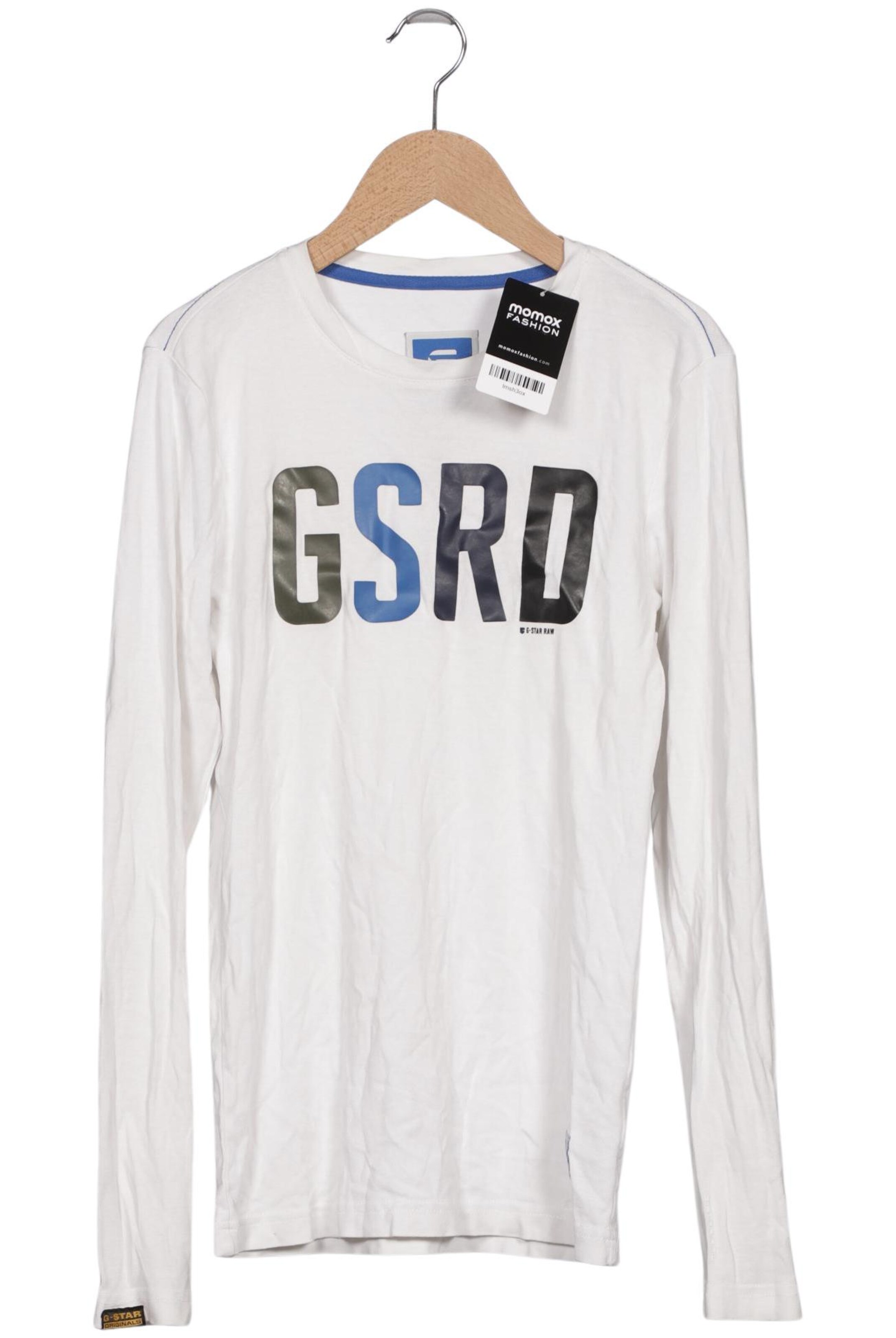 G-STAR Langarmshirt in S in weiß, Produktansicht