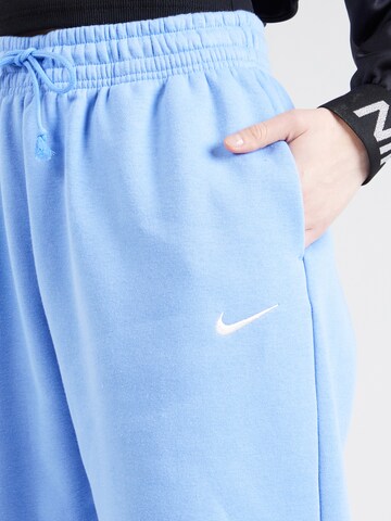 Nike Sportswear Loosefit Kalhoty 'Phoenix Fleece' – modrá