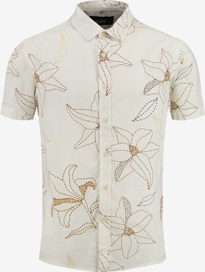 Key Largo Button Up Shirt 'MSH SOLAR' in Cream / Brown / Yellow, Item view