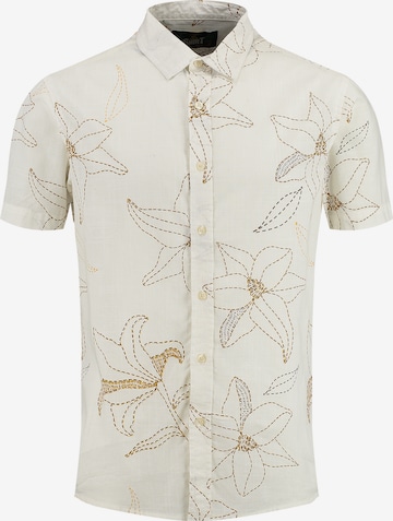 Coupe regular Chemise 'MSH SOLAR' Key Largo en beige : devant