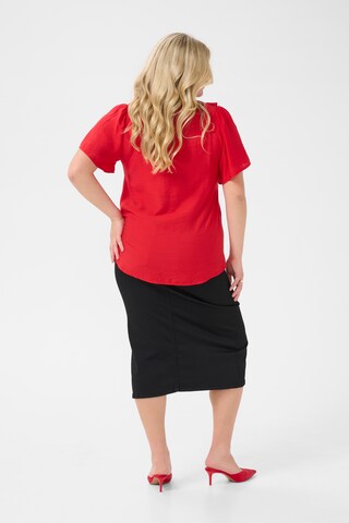KAFFE CURVE Blouse 'Tera' in Red