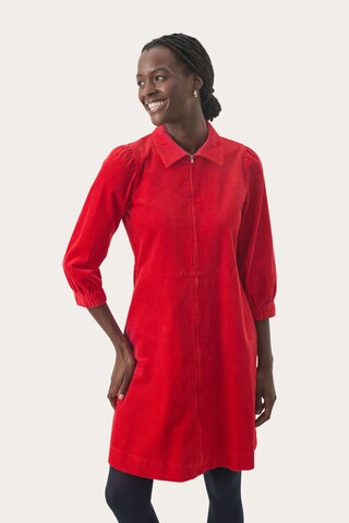 Part Two Dress 'Eyvors' in Red: front
