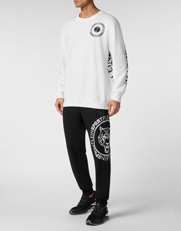 Plein Sport - Sudadera 'Carbon Tiger' en blanco