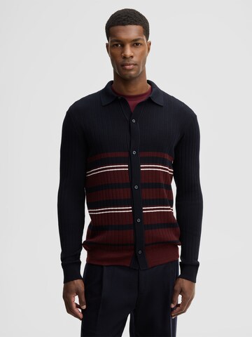 STRELLSON Gebreid vest in Blauw: voorkant