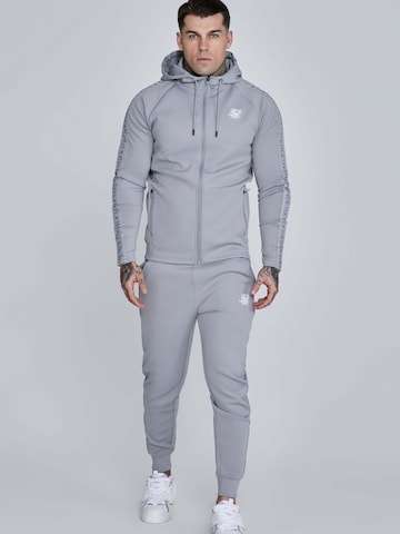 SikSilk Tracksuit 'Hoodie And Joggers Set' in Grey
