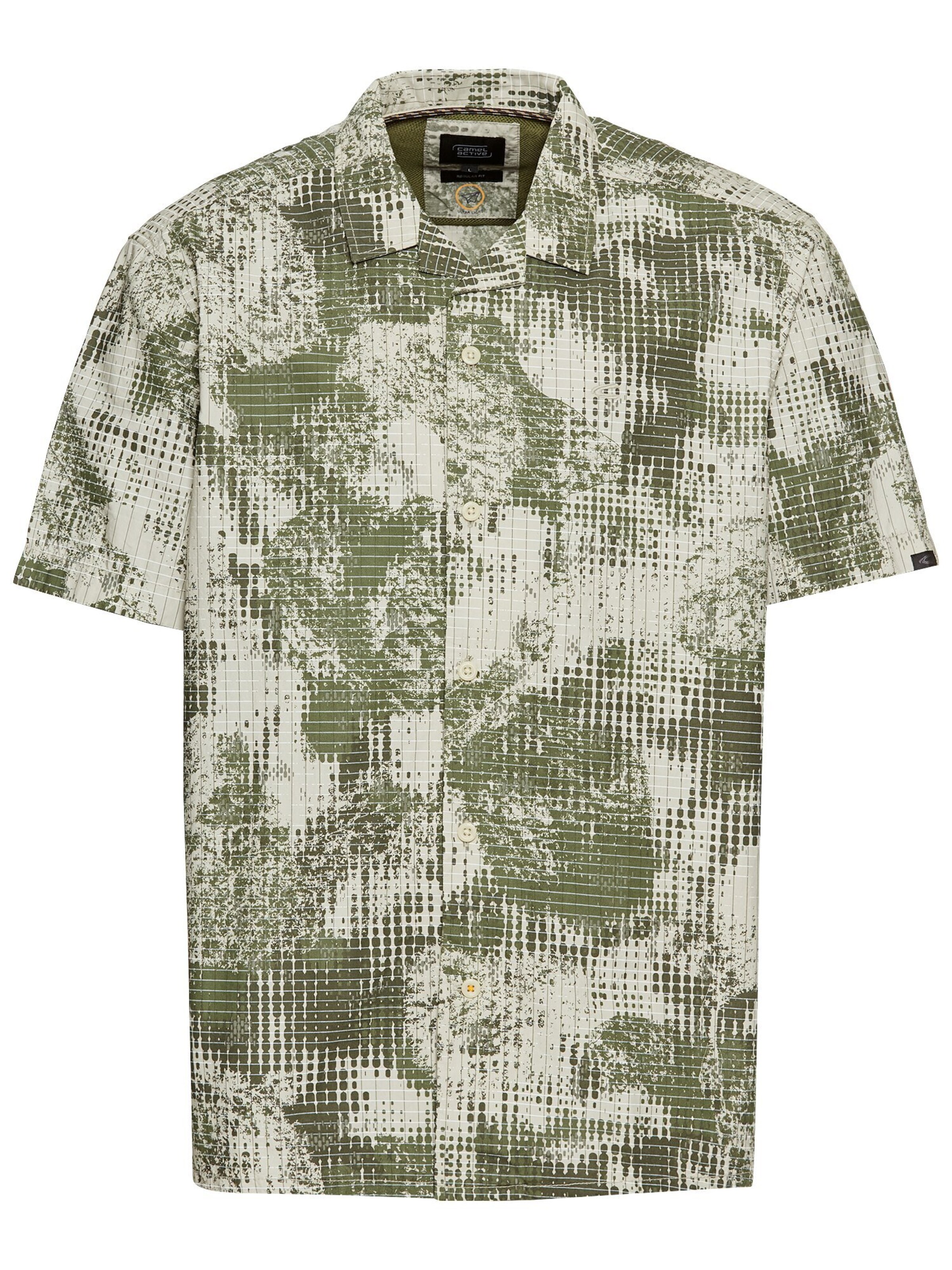 CAMEL ACTIVE Regular fit Button Up Shirt in Green: front