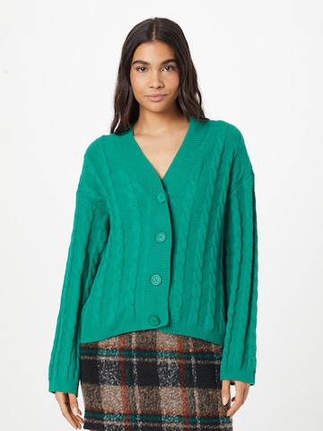 modström Knit Cardigan 'Alice' in Green: front