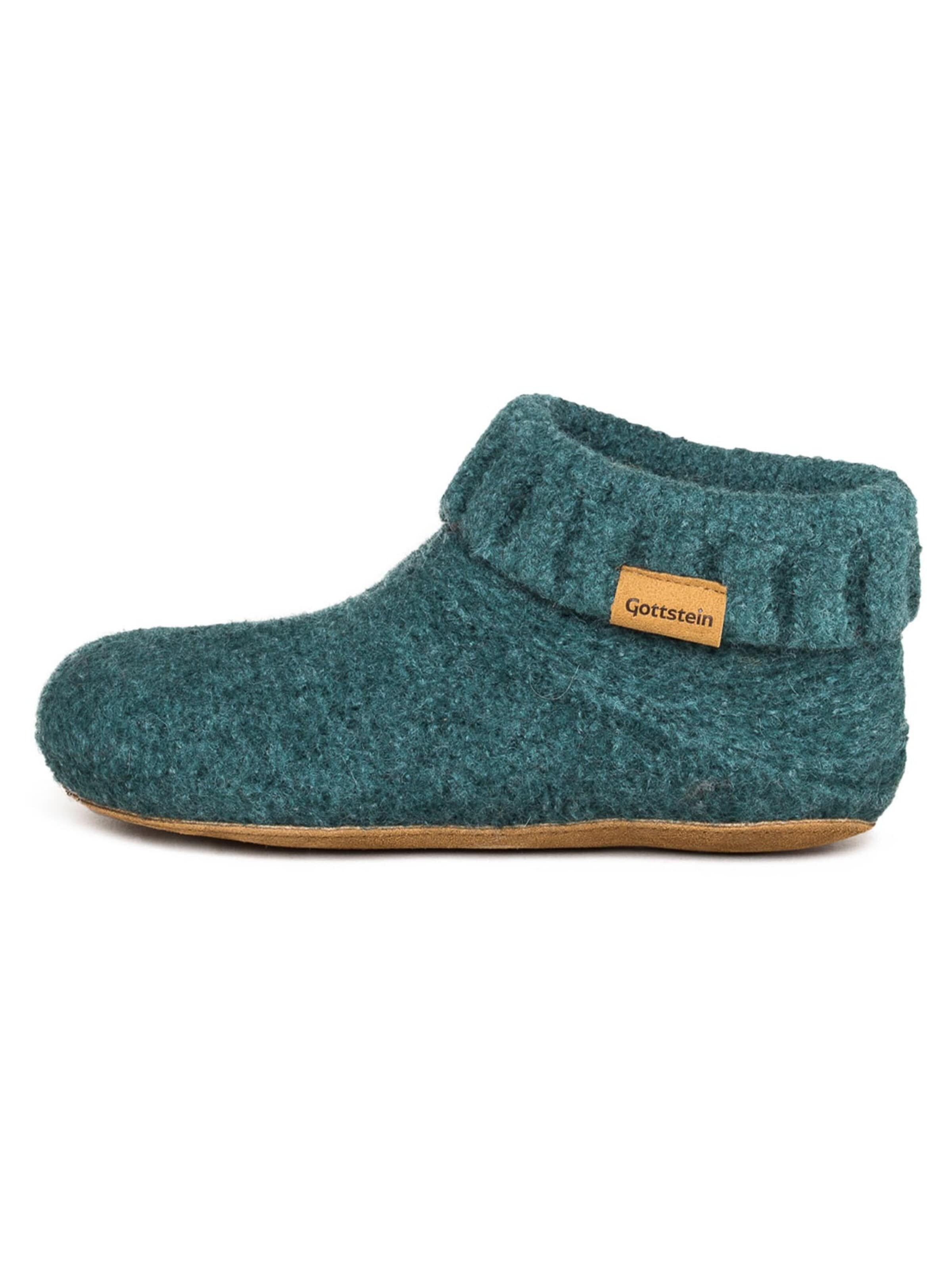 Gottstein Mules 'Knit Boot' in Green: front