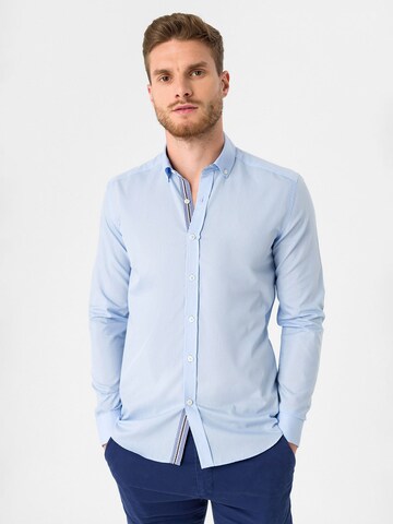 Regular fit Camicia di Moxx Paris in blu: frontale