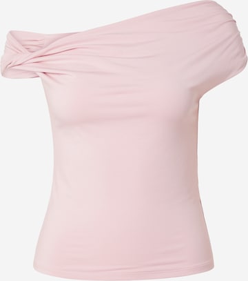 T-shirt Abercrombie & Fitch en rose : devant