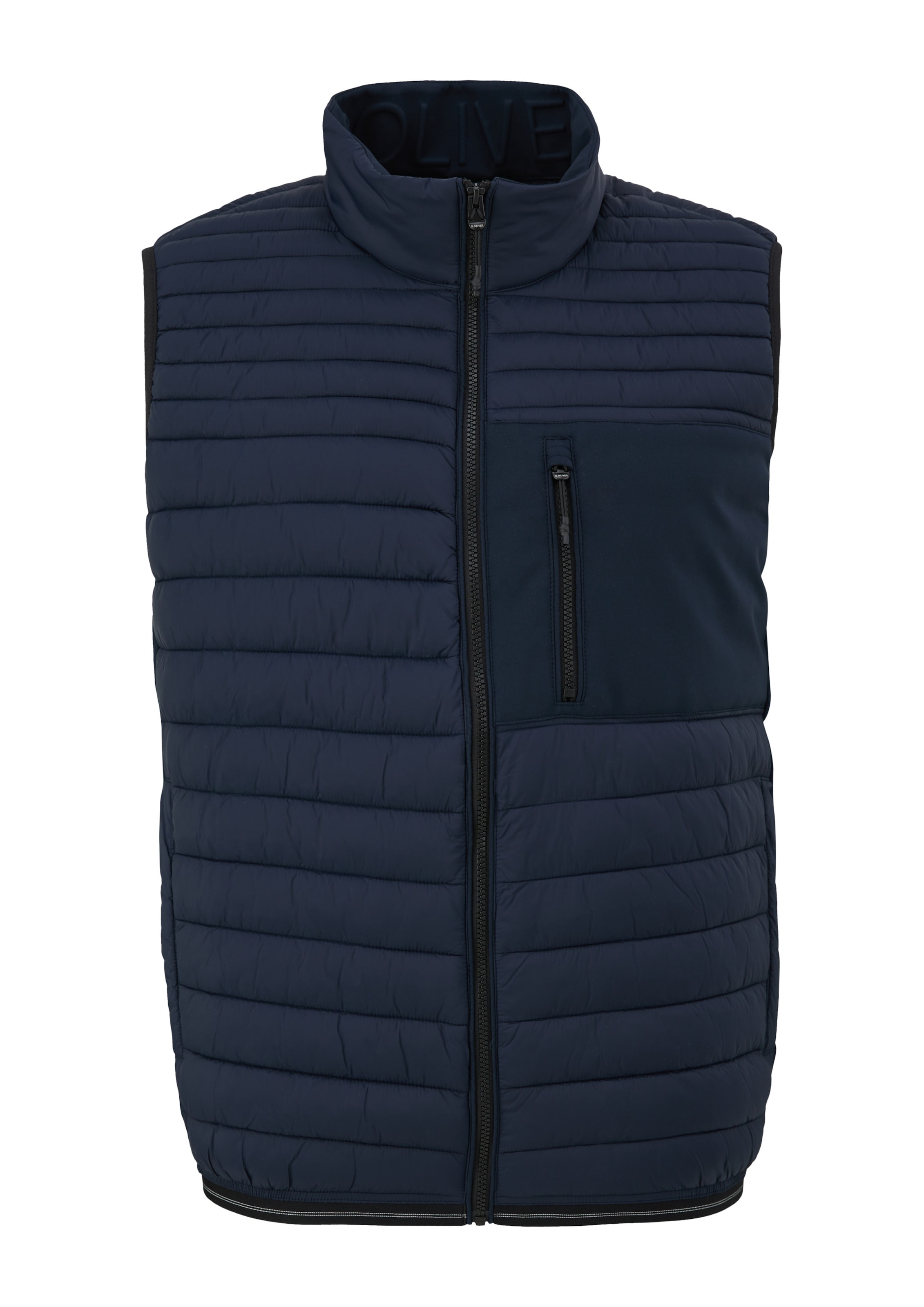 s.Oliver Bodywarmer in Blauw: voorkant
